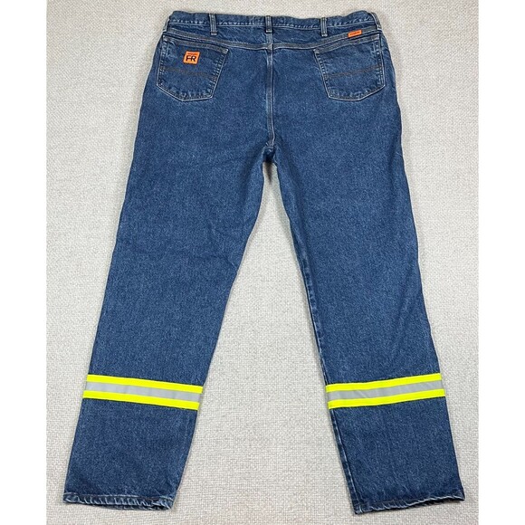 Wrangler Riggs FR Jeans Men’s 46x34 Cat 2 2112 Flame Resistant Blue High Vis - Picture 3 of 11